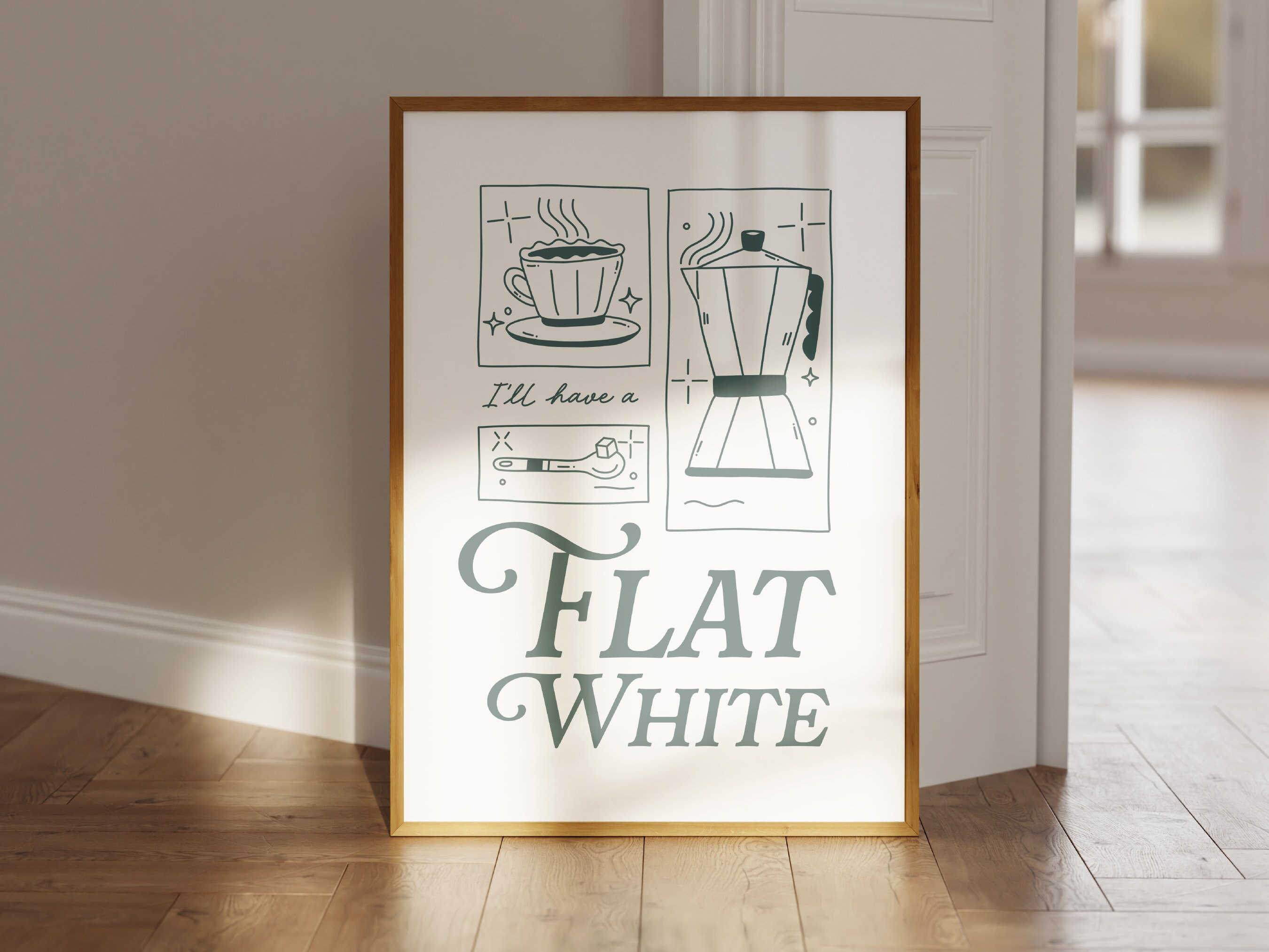 Barista Wall Art- Flat White