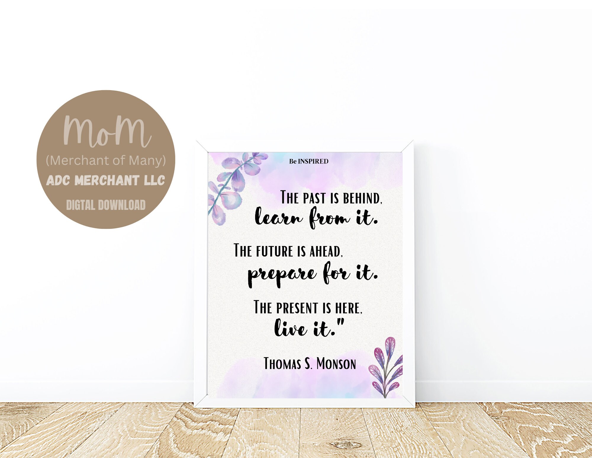 LDS Quote, Thomas Monson, Printable Wall Art Print, Motivational ...