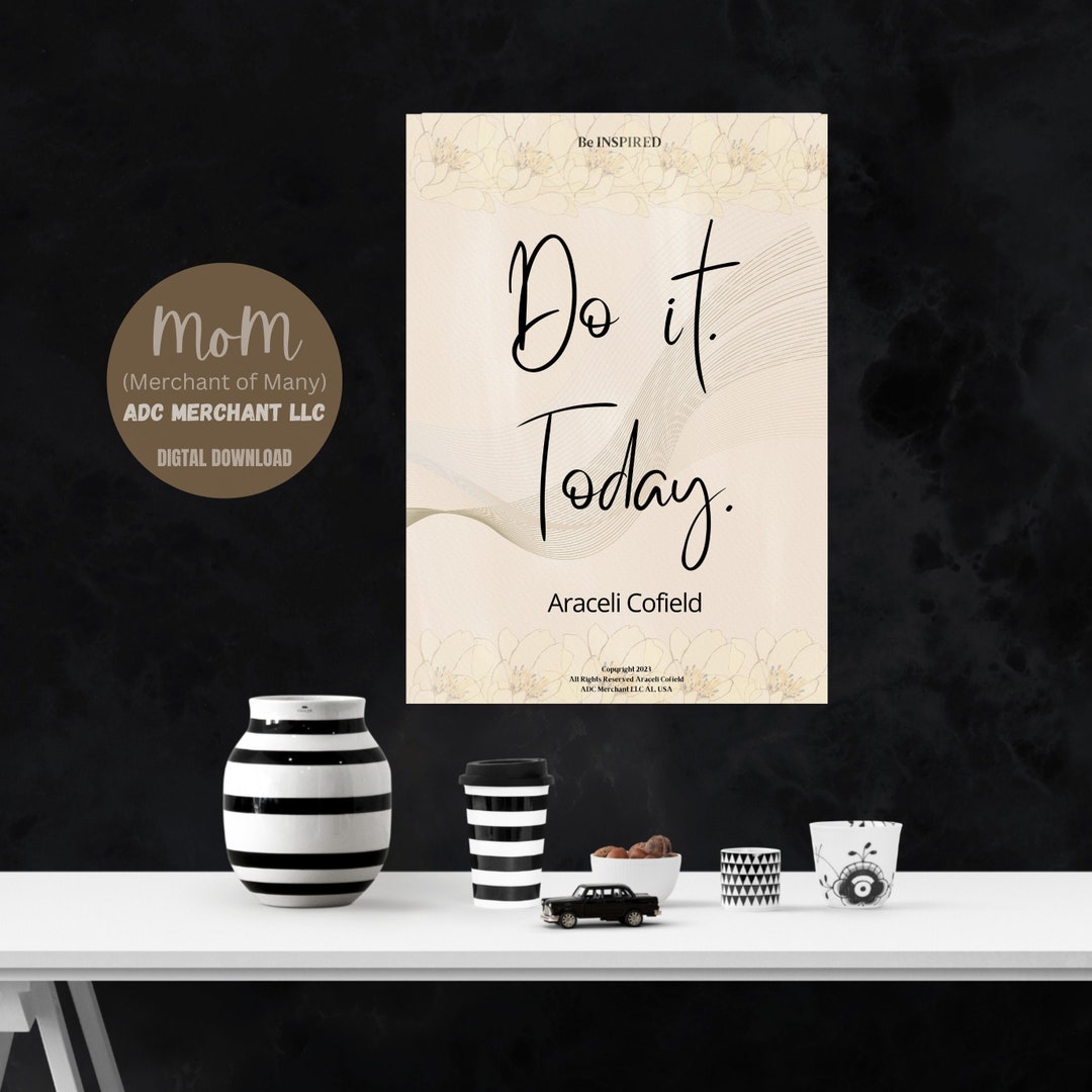 Daily Affirmation Wall Art Positive Affirmations Wall Decor Printable