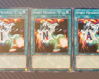 Spirit Message Set F + I + N + A +L Destiny Board LDS3 1st Edition FINAL  Yugioh - Etsy