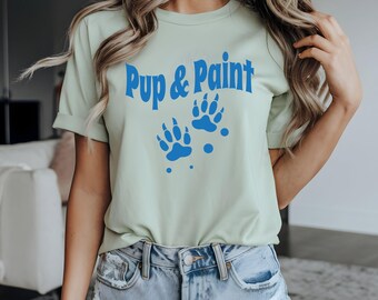 Camiseta unisex con estampado de perro, adorable camiseta de animal, regalo para amantes de los perros, camiseta gráfica, camiseta para dueños de mascotas