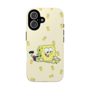 SpongeBob Case | Tough phone case | iPhone Case｜Samsung Case｜iPhone 12 13 14 15 16 Pro Max Cases｜Personalized Cases｜iPhone Accessories.