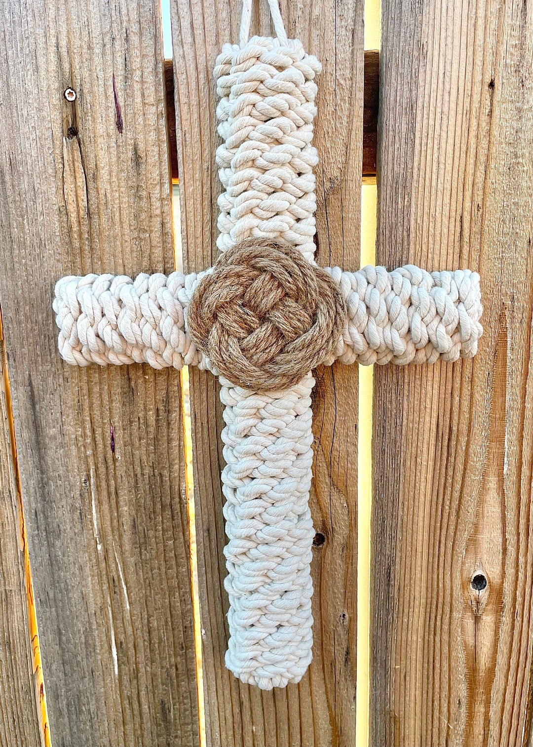 CROSS MACRAME CELTIC Knot Etsy