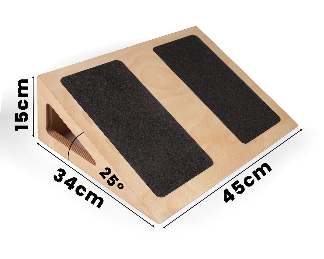 W°NS Squat Board Slantboard Squat Board, Countersunk Grip Tapes, Squats