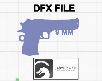 DXF 9mm keychain pistol