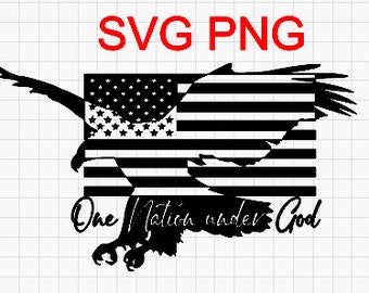SVG PNG One nation under God Downloadable