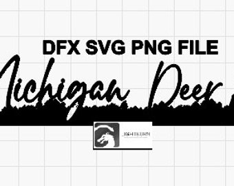 SVG PBG DXF Michigandeer downloadable
