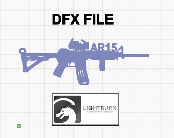 DXF AR15 keychain file