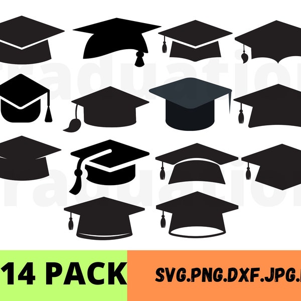 Graduation Cap SVG, Graduation Hat SVG, Graduation Clipart, Silhouette Graduation, Class of 2023 SVG, Graduation Files pour Cricut