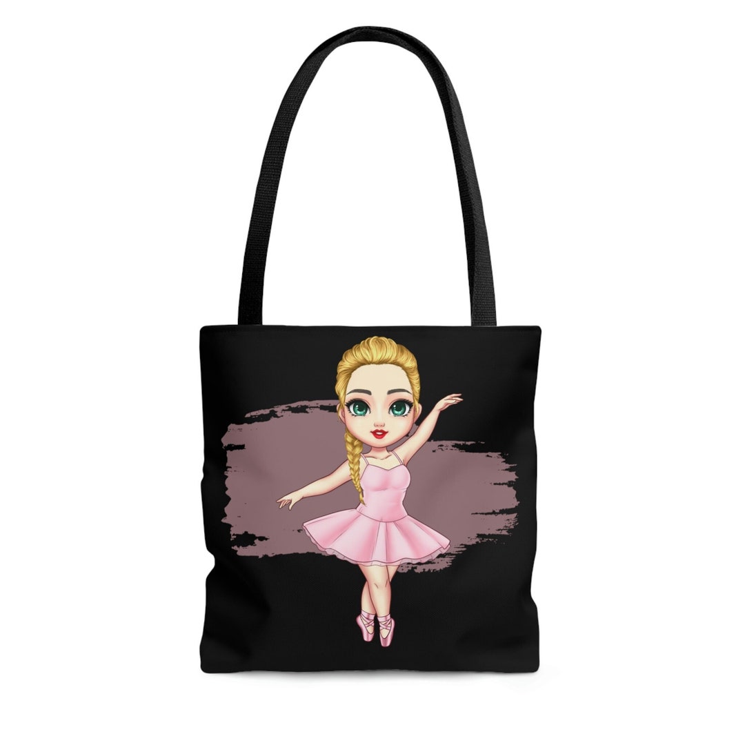 Dance Tote Bag Childs Tote Bag Dance Class Girls Tote Personalized Kids