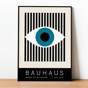 Bauhaus Print, Bauhaus, Bauhaus Poster Print, Bauhaus Exhibition Poster, Bauhaus Museum Poster, Bauhaus Wall Art, Bauhaus Eye Poster