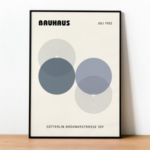 Grey Bauhaus Print | Bauhaus | Bauhaus Poster Print | Bauhaus Exhibition Poster | Bauhaus Museum Poster |Bauhaus Wall Art DIGITAL DOWNLOAD