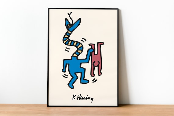 アート・デザイン・音楽 Keith Haring - Posters Keith Haring 1983 Tokyo Galerie Watari Print | Iconic Street