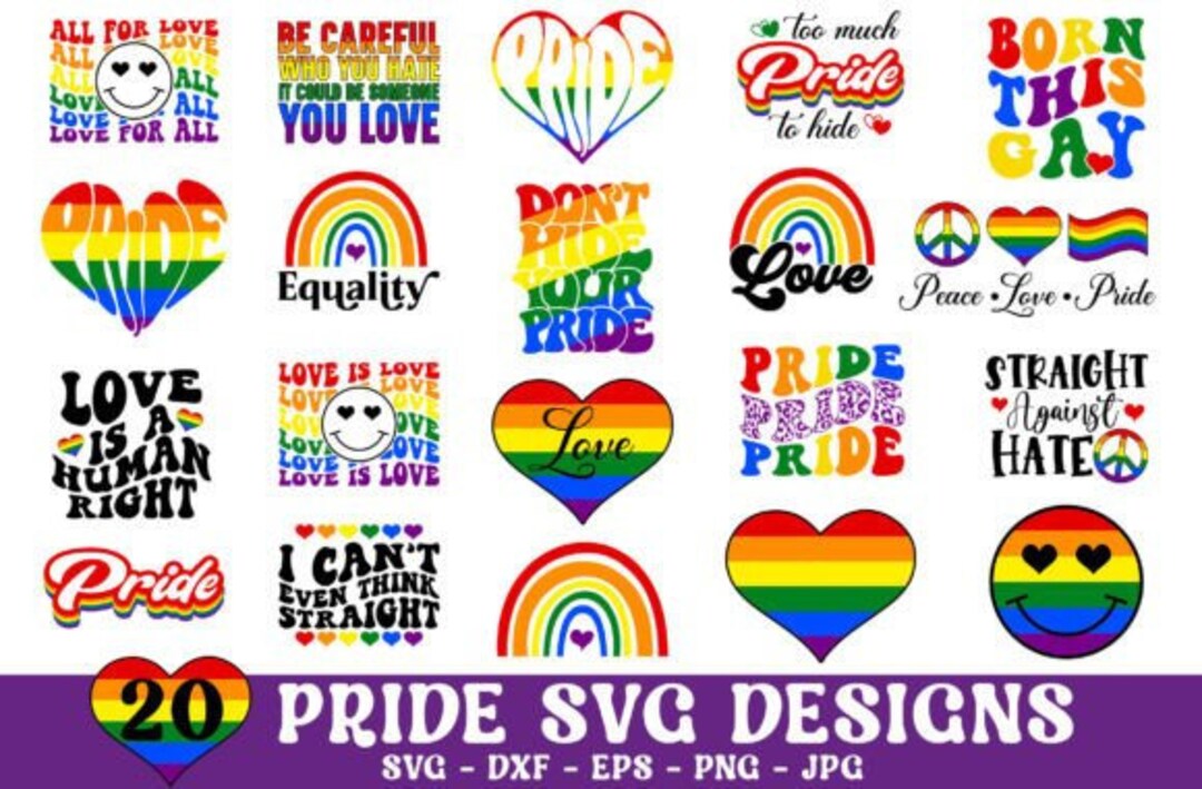 Pride Svg, Gay Svg, Lgbt Svg Bundle - Etsy