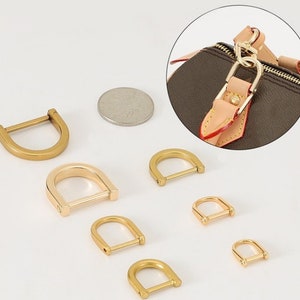 5/10Pcs 16mm Metal Buckle U Rings for Handbag Connector Bag Arch Bridge  Screw Clasp DIY Strap Hang Ring Hook Hardware Accessory - AliExpress