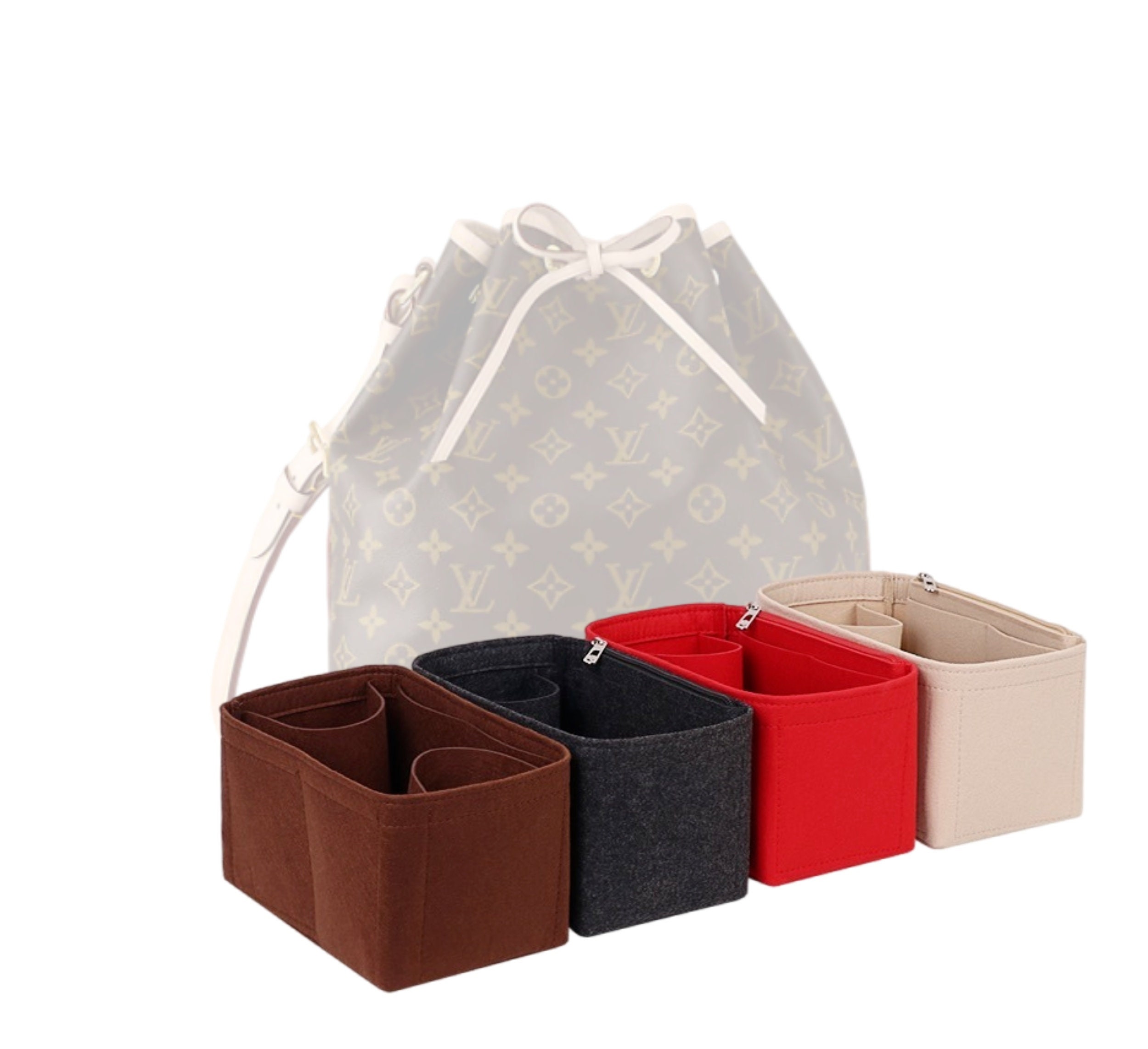 Bag and Purse Organizer with Chamber Style for Louis Vuitton Noe