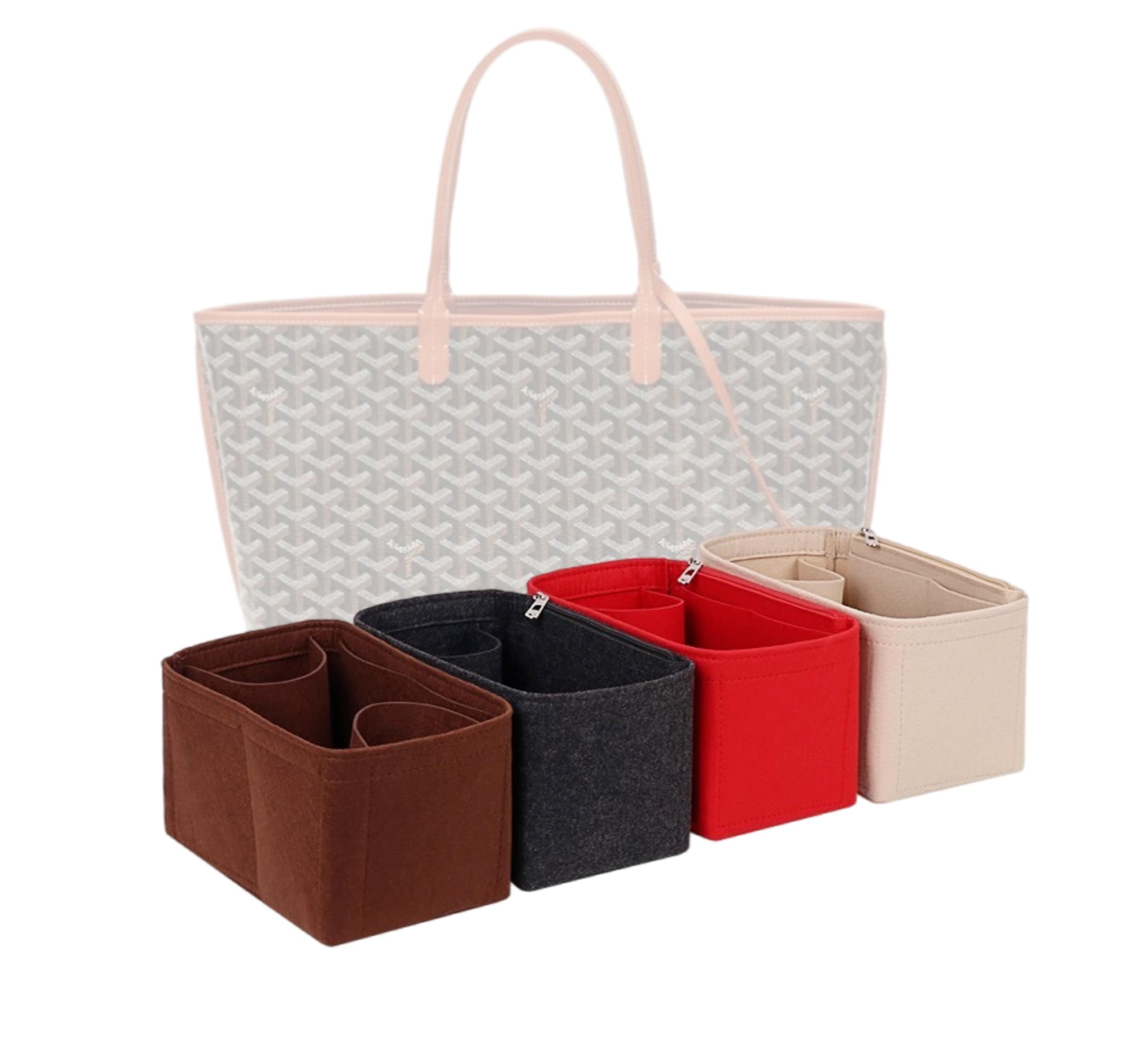 Liner For Goyard Anjou PM Tote Satin Insert Bag Organizer Makeup Handbag  Travel Inner Purse Mommy Bags Cosmetic Storage Pouch