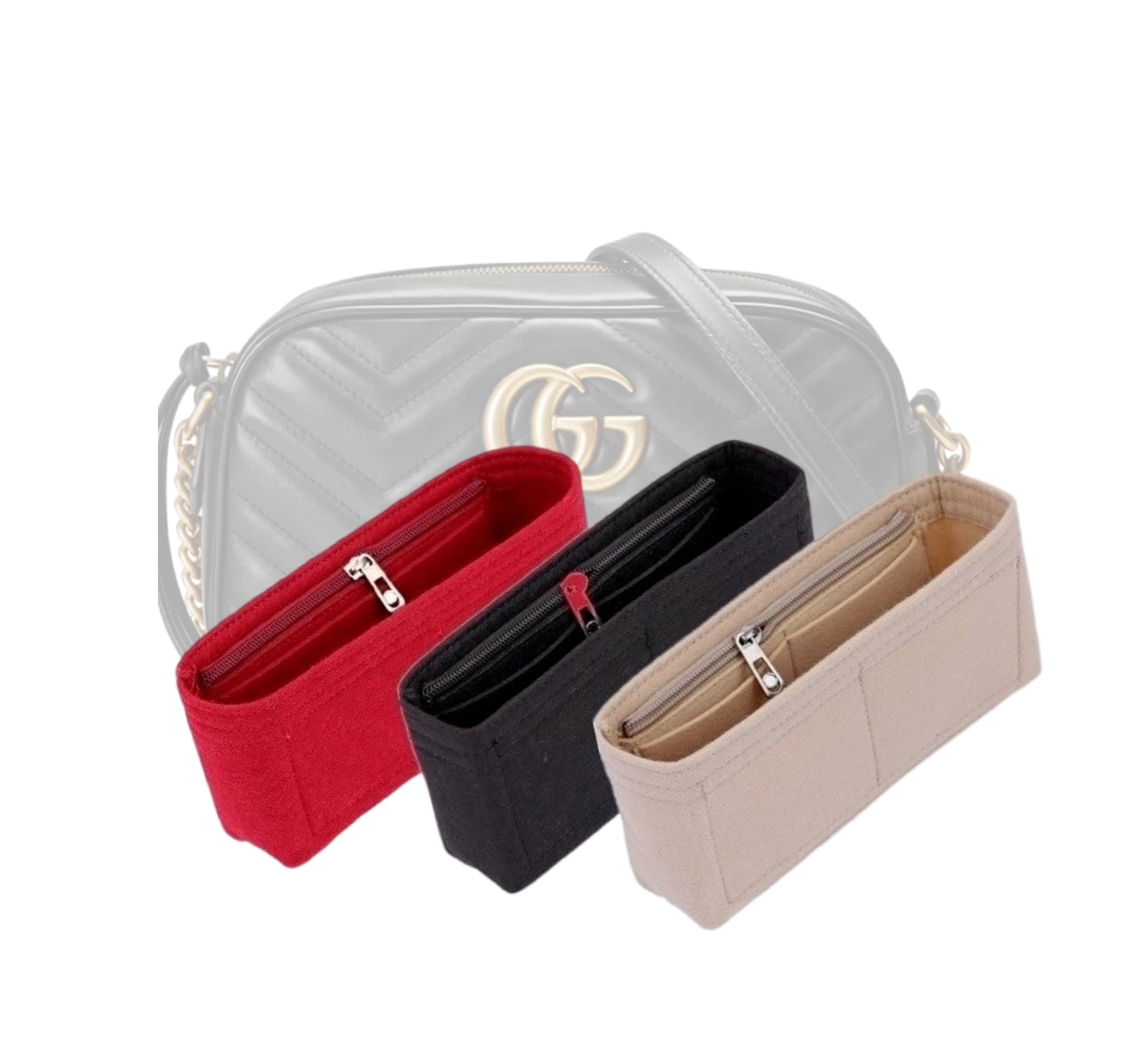  Zoomoni Premium Bag Organizer for Gucci Padlock Medium GG  Shoulder Bag (Handmade/20 Color Options) [Purse Organiser, Liner, Insert,  Shaper] : Handmade Products