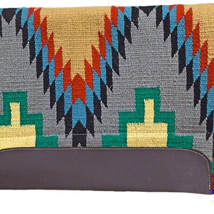 Western Saddle Pad Size 34&quot; × 36&quot; With Horse Rope Halter Combo Set