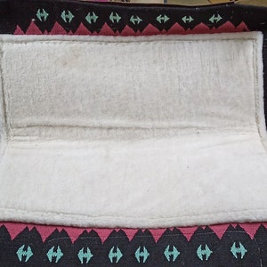 Navajo Woven Wool Horse Saddle Pad & Rope Halter Set (34" x 36") image 3