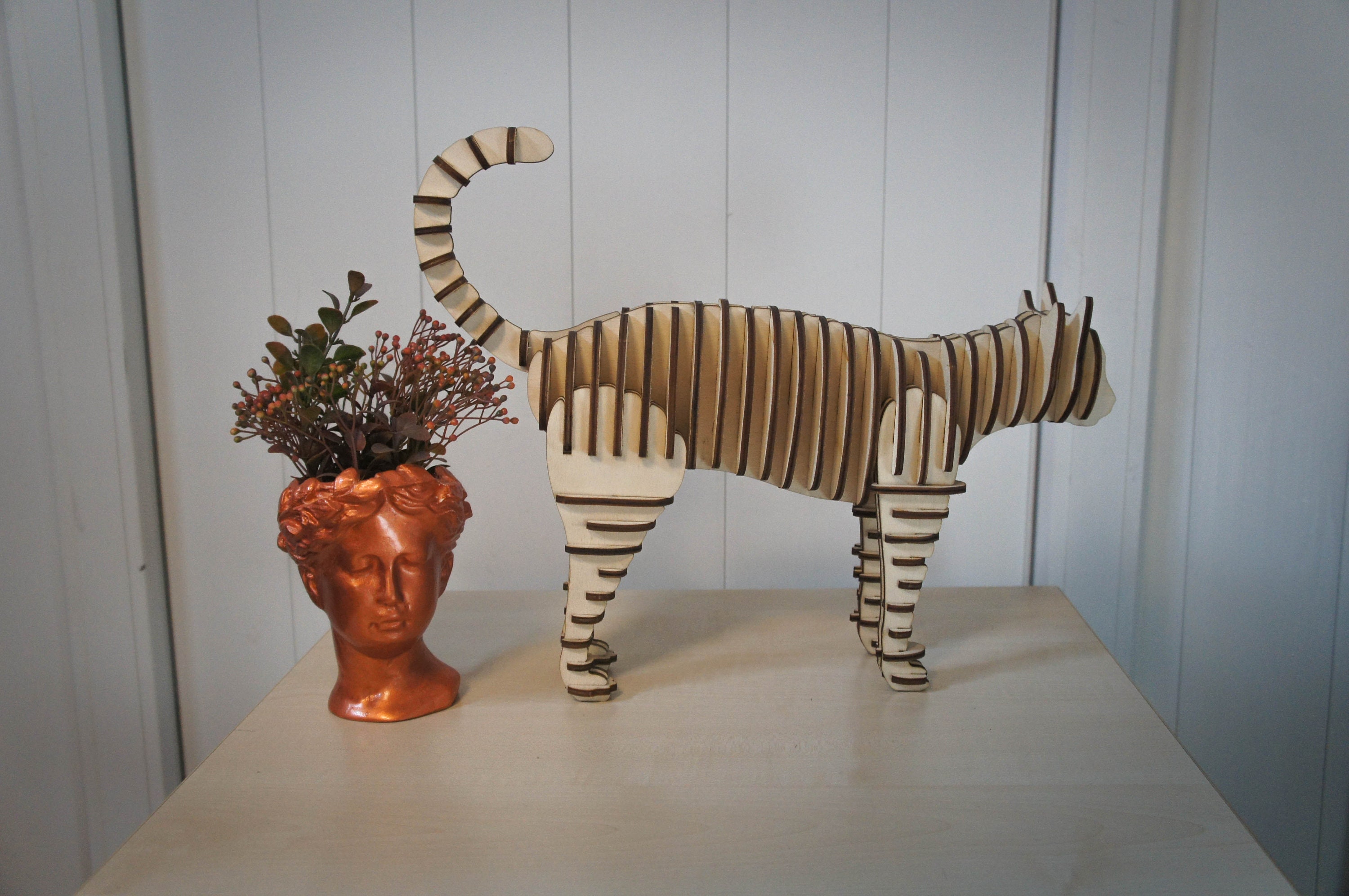 Wooden Cat Model Bundle Laser Cut Files Digital Download CDR/AI/DXF Etsy