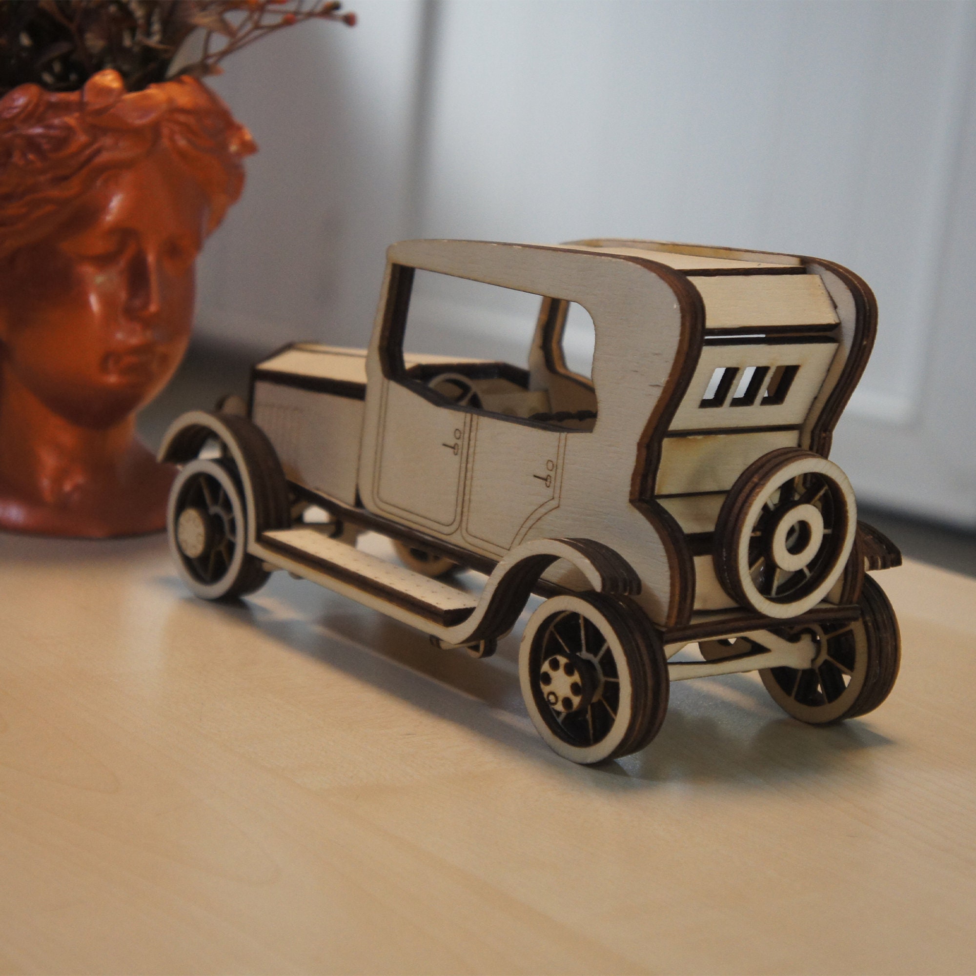 Retro Wooden Car Laser Cut File CDR/DXF/EPS Digital Download Etsy