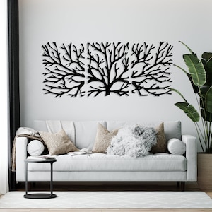 Baum Ast Wand Metall Laser Cut Datei svg dxf cdr pdf dwg | CNC-Schneidefräse Digitaler Vektor Instand Download