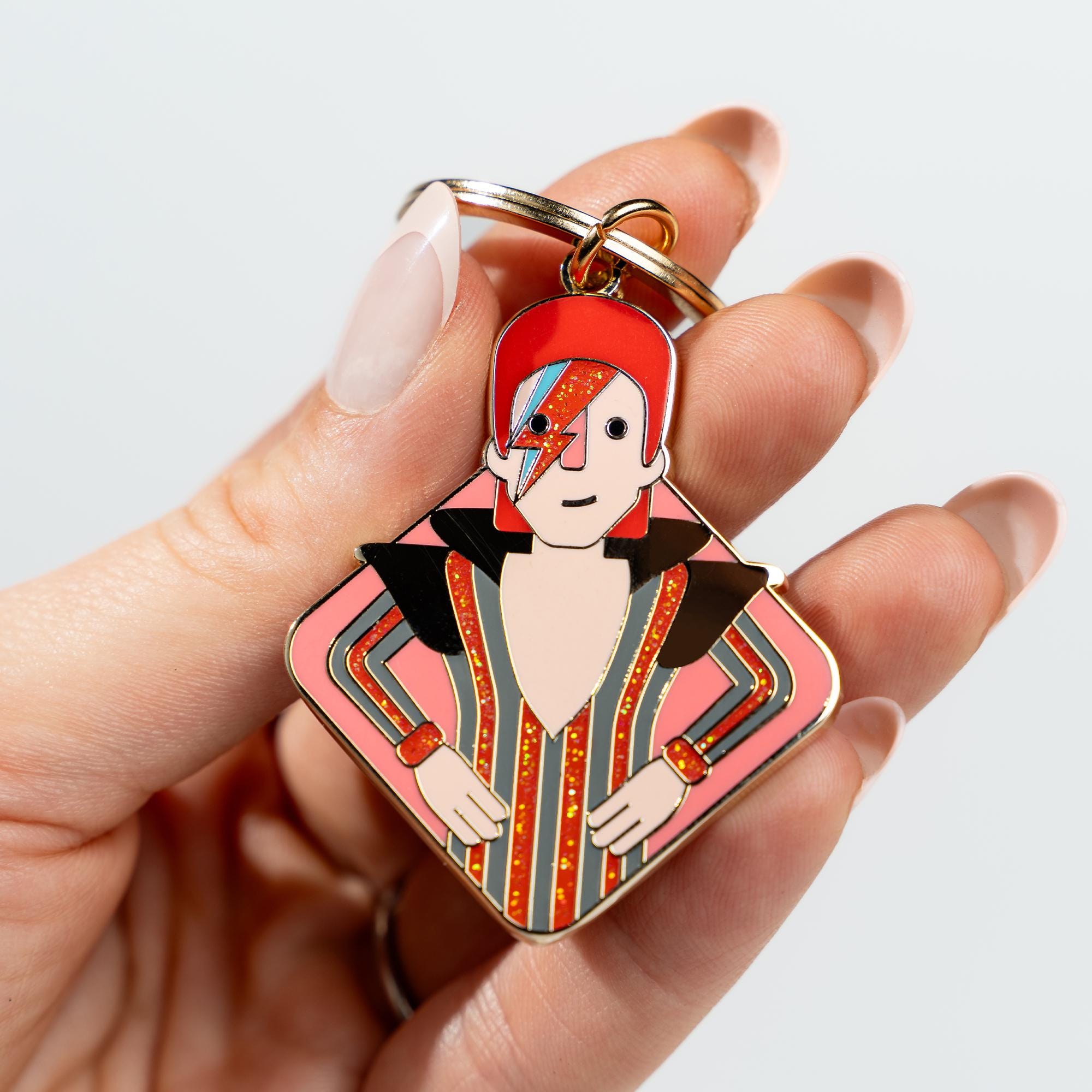 David Bowie Keychain - Etsy