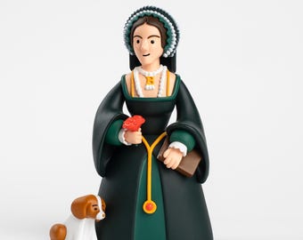 Anne Boleyn - Jouet artistique londonien de collection I Souvenir de collection, modèle de collection, cadeau de mode, tour royale historique britannique, reine Tudor, icône féministe