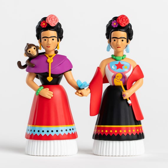 Frida Kahlo, Two Fridas Collectable Art Toy Set I Souvenir Collectible  Artist Feminist LGBTQ Design Mexico Illustration Icon Cute Monkey - Etsy