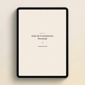Wheel of Life Personal Growth Guide (Spanish) (English)| GoodNotes Notability  Self Discovery Goal Setting Journal | Hyperlinked Digital PDF