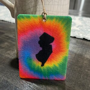 Car air freshener New Jersey Tie Dye Jersey Shore