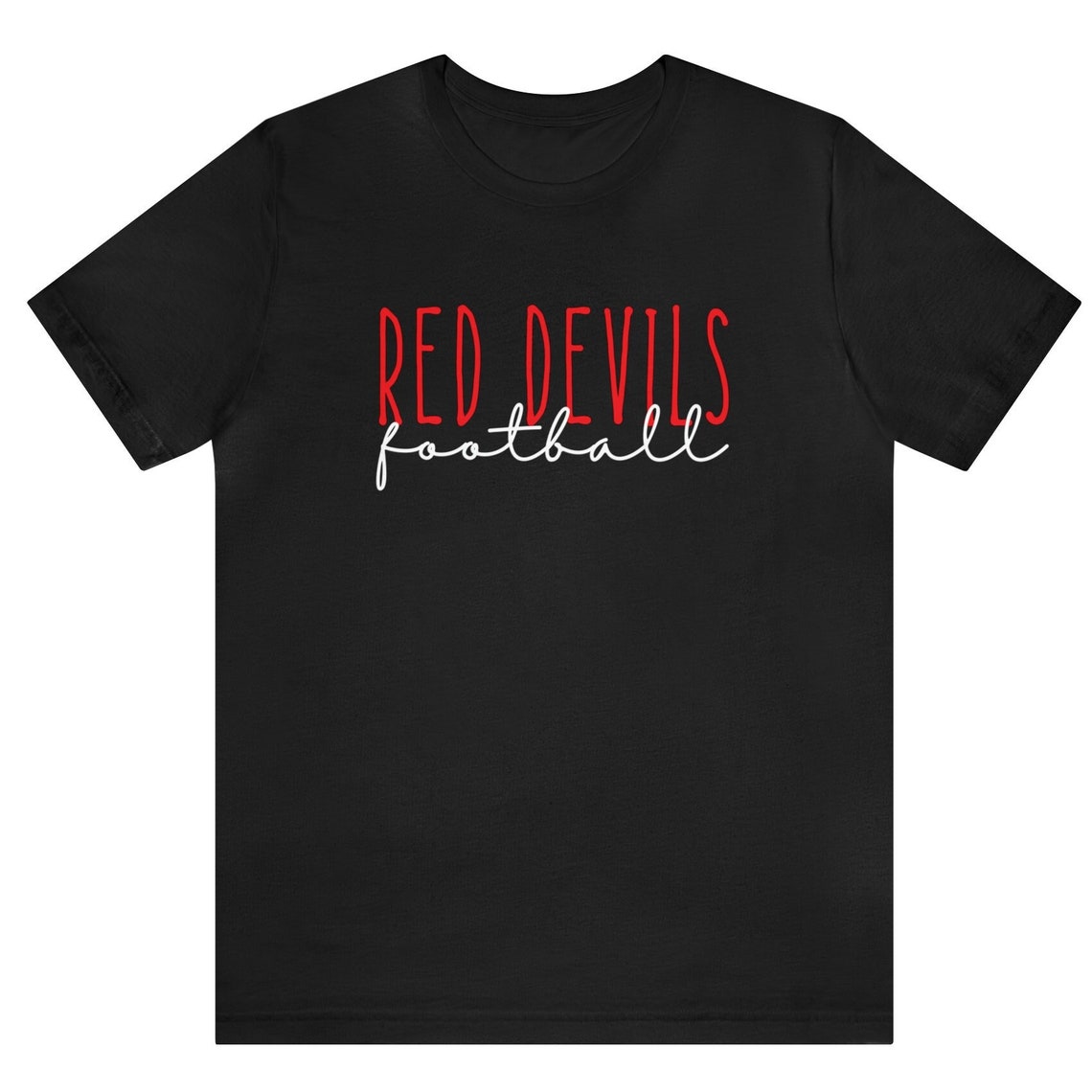 Custom Football Shirt Custom Football Team Shirt Red Devils - Etsy