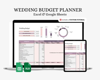 Wedding Budget Planner | Excel & Google Sheets Template (Downloadable)