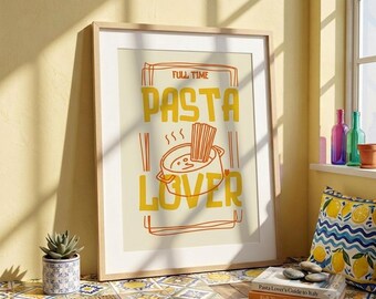 Spaghetti Lover Print - Italian Restaurant Wall Art (Digital Download)