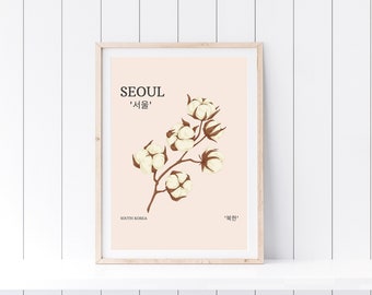 Seoul Cotton Print – Korean Pastel Wall Art (Digital Download)