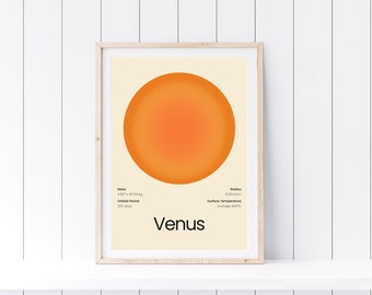 Venus Poster -  Aura Venus Print -Spiritual Wall Art - Feminine Energy Printable Decor
