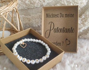 Would you like to be my godmother? Ask godmother. Ask godmother. Bracelet with personalized gift box, free, lovingly packaged.