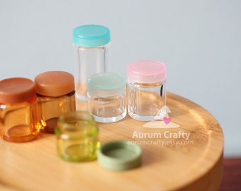 Mini Storage Jar Mold with Lid – Miniature Silicone Mold for Resin, Dollhouse Mini Jar, Tiny Container, Fake Food, Kawaii Storage