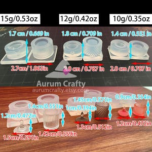 Mini Candy Jar Mold with Lid – Miniature Silicone Mold for Resin, Dollhouse Mini Jar, Fake Food Container, Tiny Storage Jar image 4