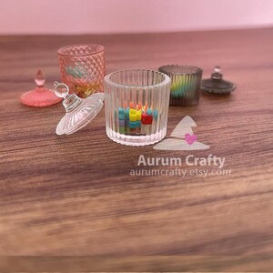 Mini Candy Jar Mold with Lid – Miniature Silicone Mold for Resin, Dollhouse Mini Jar, Fake Food Container, Tiny Storage Jar image 5