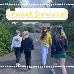 Handmade Large Crochet Scrunchie - Customisable