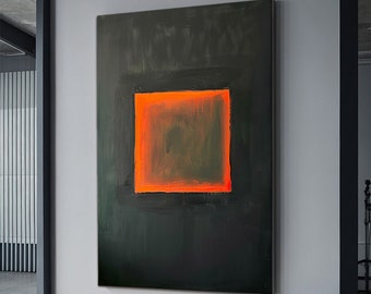 Mark rothko orange canvas wall art , mark rothko production , modern wall art , abstract art