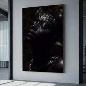 Black Man  African American Art/ Black Art / Black Man Art / Black and White Art African Art , ethnik man poster