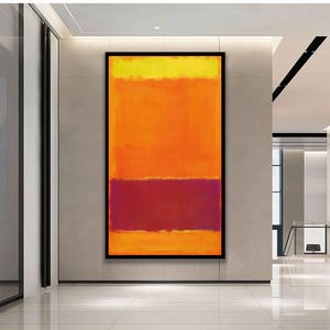 Mark Rothko  Canvas, Mark Rothko Print, Museum Exhibition Poster, Modern Art,Expressionism Painting, Abstract Wall Art,Reproduction wall art