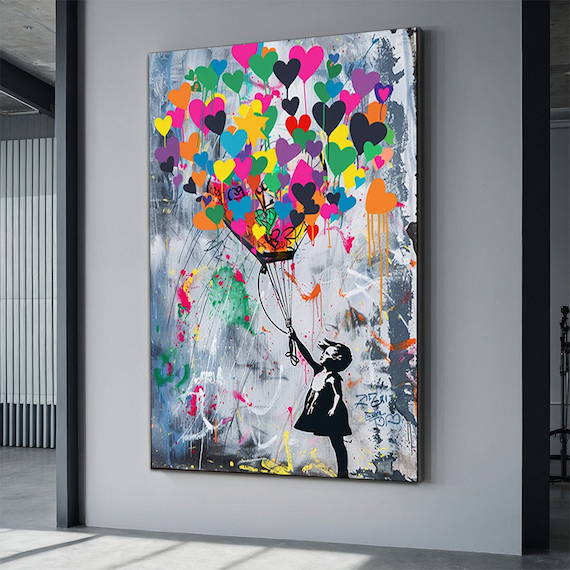 Wall Clock Flying Balloon カリモク BANKSY Karimoku-x-SYNC-Brandalism-