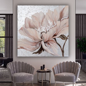 Photographie de roses blanches, décoration murale cadeau pour amoureux des roses, toile rose blanche, oeuvre d'art rose, toile d'art floral, art mural blanc