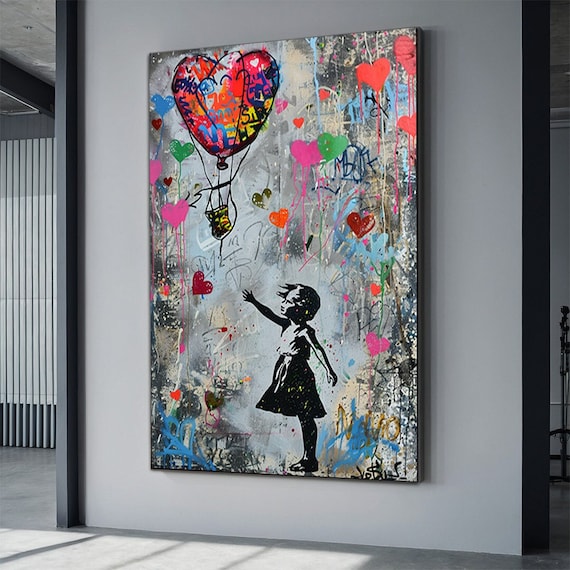 Banksy バンクシー GIRL WITH RED BALLOON WCP リプロダクション