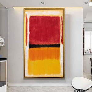 Mark Rothko  Canvas, Mark Rothko Print, Museum Exhibition Poster, Modern Art,Expressionism Painting, Abstract Wall Art,Reproduction wall art