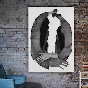 Wall Art, Surreal Art, Surrealism Wall Art, Abstract Surreal Wall Decor, Abstract Canvas, Surreal Wall Art,